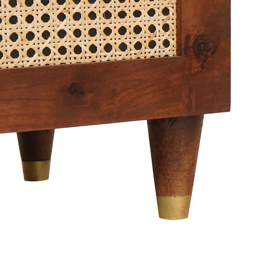 Buffet Marron 38 x 33,5 x 160 cm Bois de mangue massif - 9