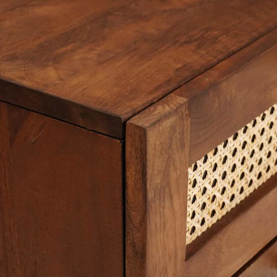 Cabinet de chevet avec tiroir 2 pcs Marron 40 x 33,5 x 46 cm - 7