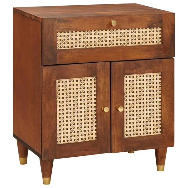 Tables de chevet 50 x 33 x 60 cm Bois de mangue massif
