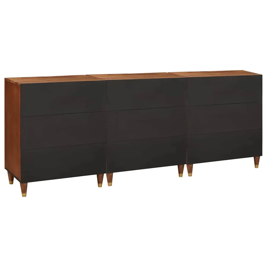 Ensemble de buffet 3 pcs Marron 180 x 33 x 75 cm - 6