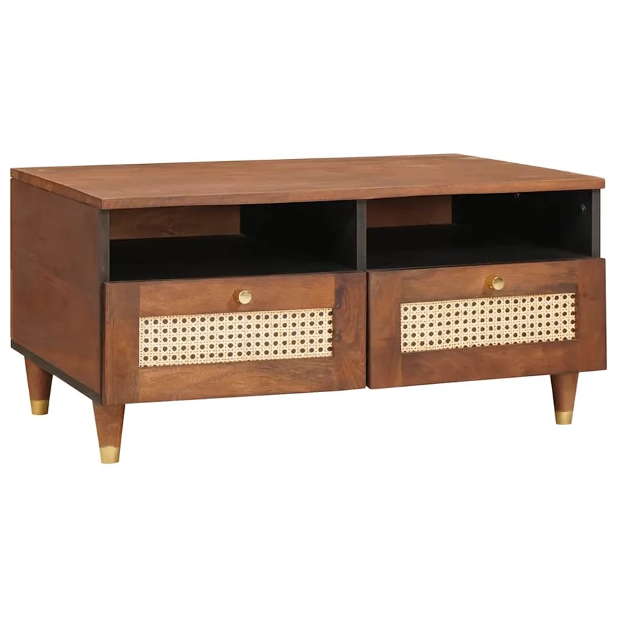 Table basse avec tiroir 80 x 54 x 40 cm Bois de mangue massif