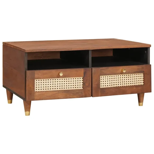 Table basse avec tiroir 80 x 54 x 40 cm Bois de mangue massif