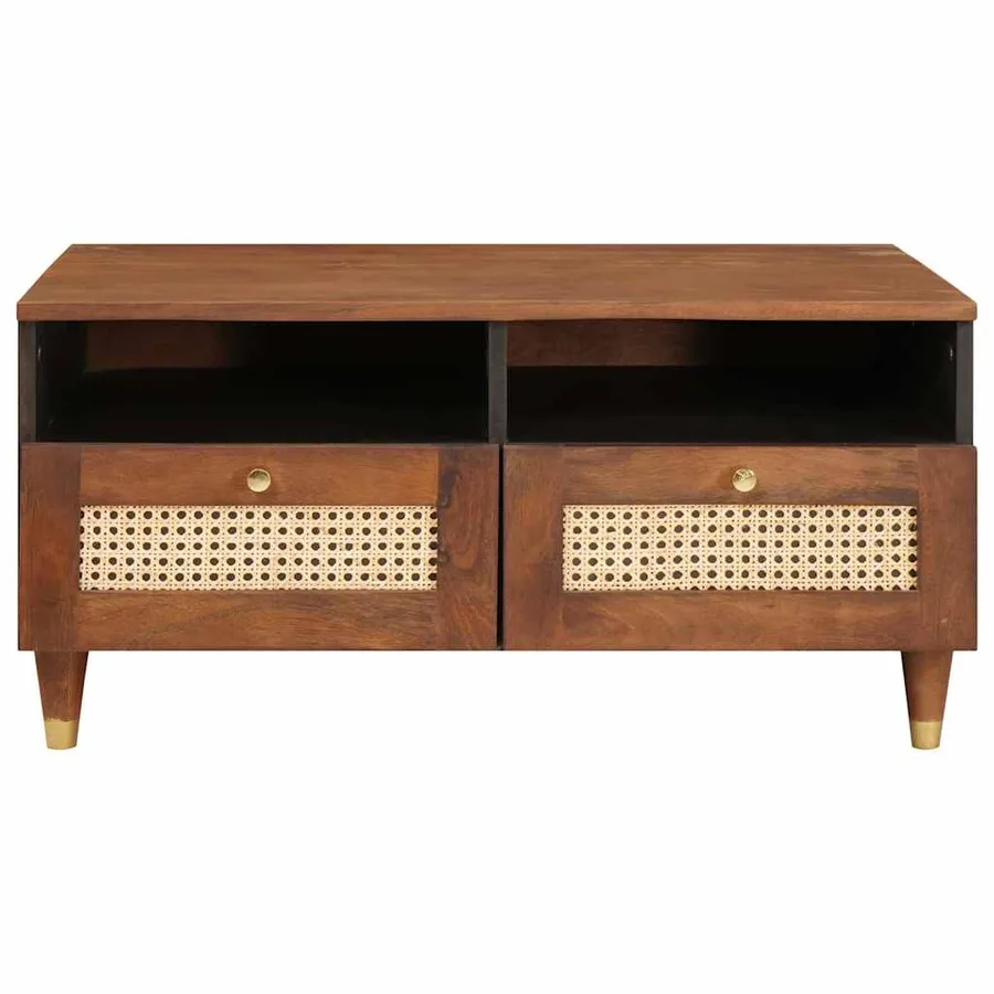 Table basse avec tiroir 80 x 54 x 40 cm Bois de mangue massif - 3