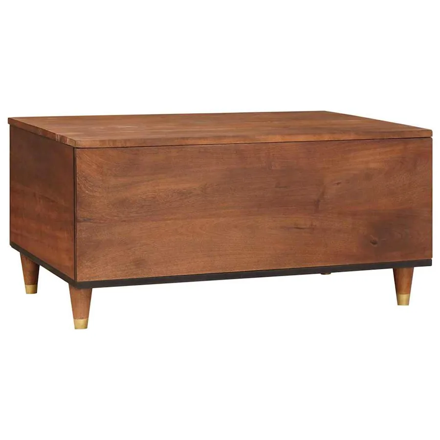 Table basse avec tiroir 80 x 54 x 40 cm Bois de mangue massif - 5