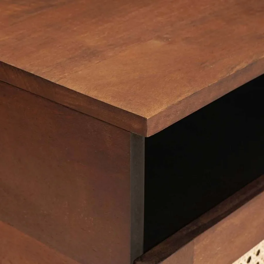 Table basse avec tiroir 80 x 54 x 40 cm Bois de mangue massif - 6