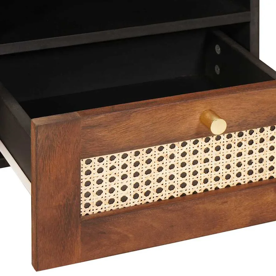 Table basse avec tiroir 80 x 54 x 40 cm Bois de mangue massif - 7
