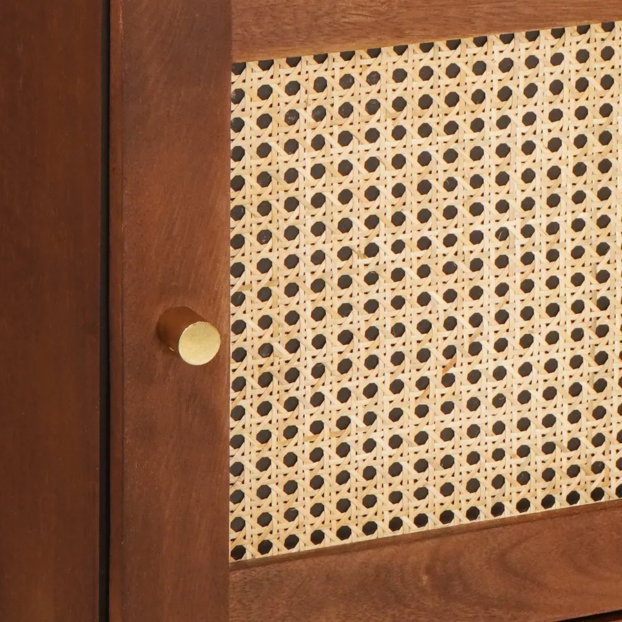 Grand meuble Marron 40 x 33,5 x 110 cm Bois de mangue massif - 7