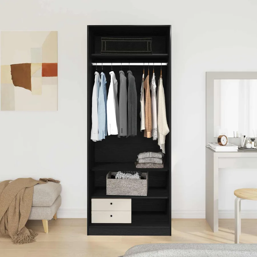 Armoire Chêne artisanal 80 x 50 x 200 cm Bois d'ingénierie - 4