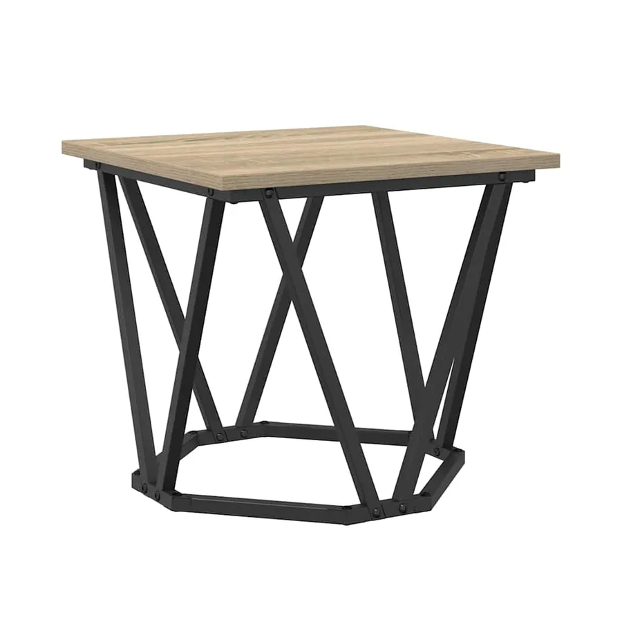 Ensemble de tables d'appoint 2 pcs Chêne Sonoma - 6