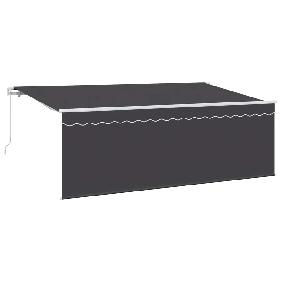 Auvent Rétractable Anthracite 400 x 200 cm