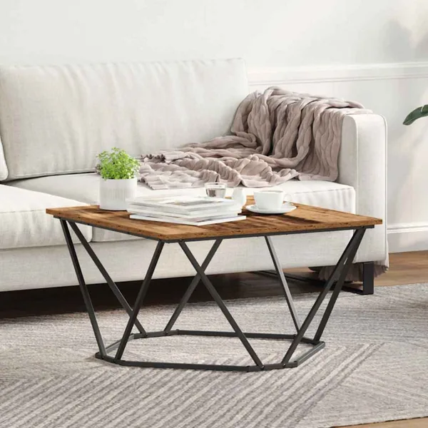 Table basse Bois Ancien 80 x 80 x 45 cm
