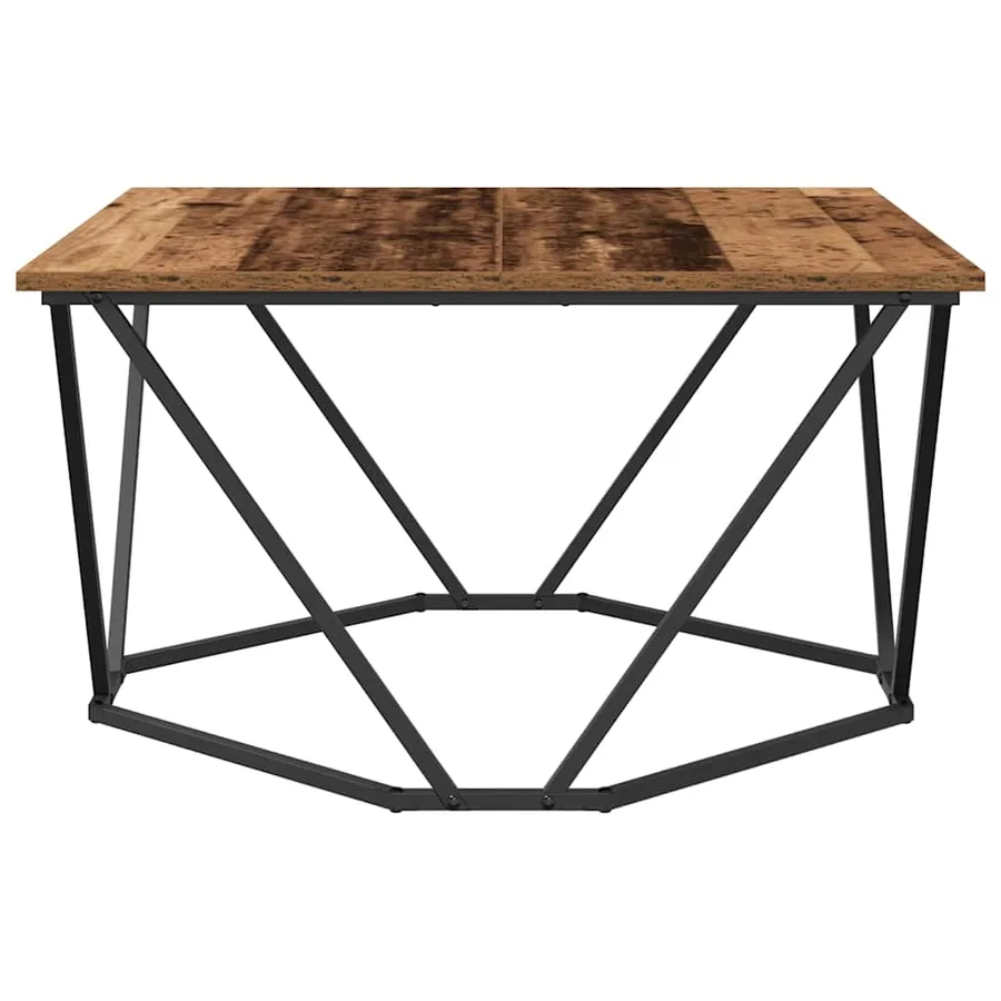 Table basse Bois Ancien 80 x 80 x 45 cm - 5