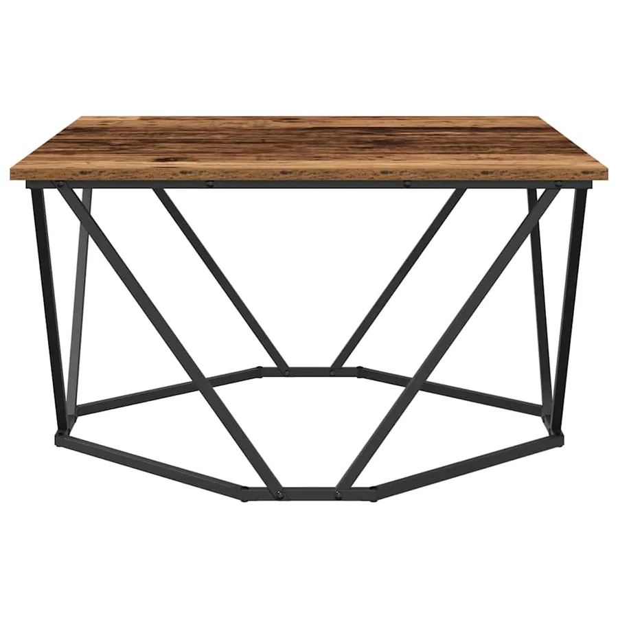 Table basse Bois Ancien 80 x 80 x 45 cm - 6