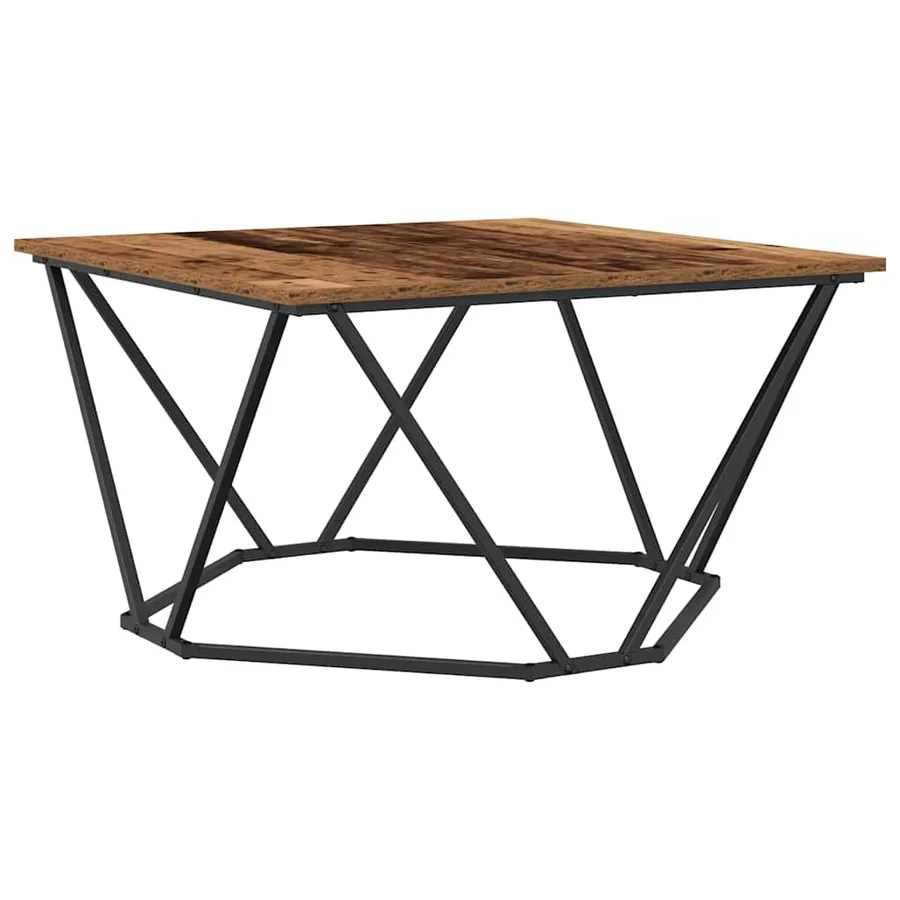 Table basse Bois Ancien 80 x 80 x 45 cm - 7