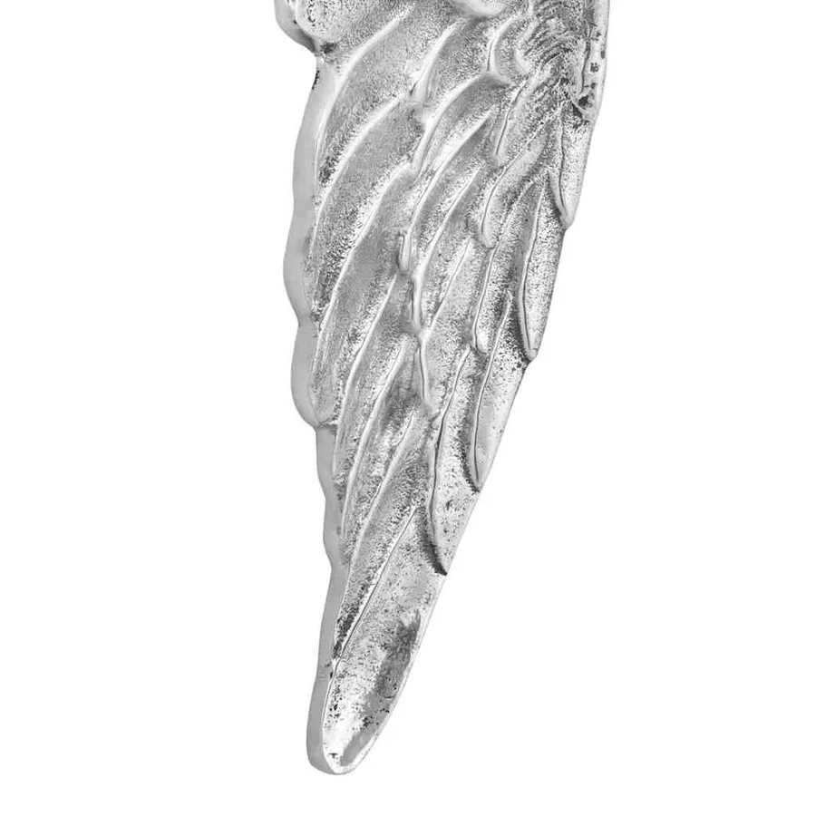 Sculpture d'ailes 2 pcs Argent 31 x 5 x 91 cm Aluminium - 7