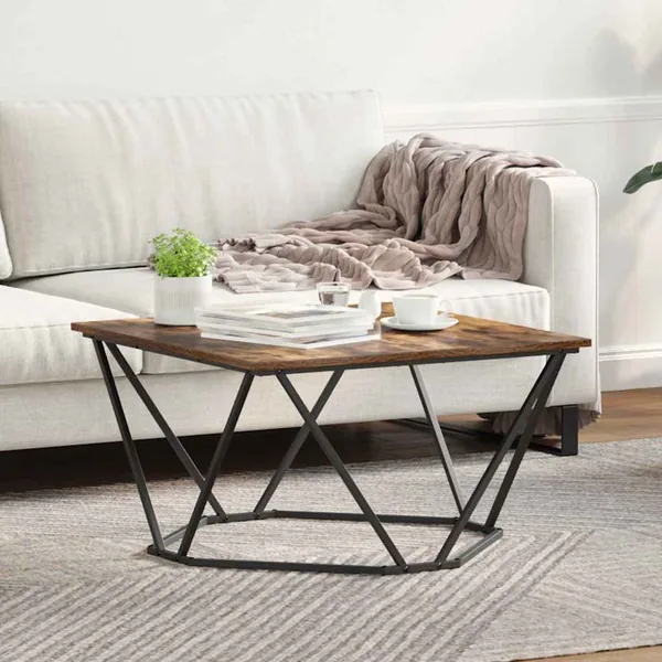 Table basse Chêne fumé 80 x 80 x 45 cm