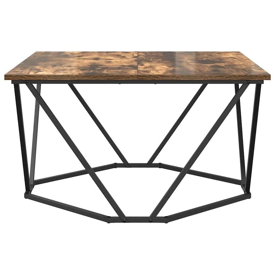 Table basse Chêne fumé 80 x 80 x 45 cm - 5