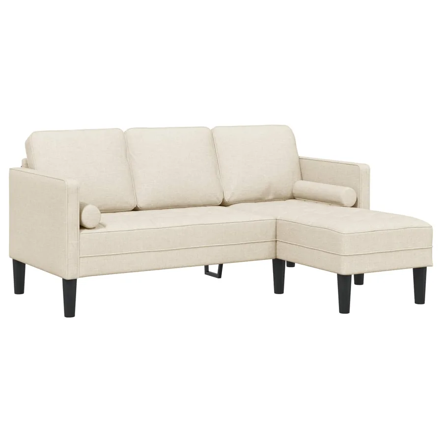 Ensemble de Canapés avec coussin 2 pcs Lin Polyester - 6