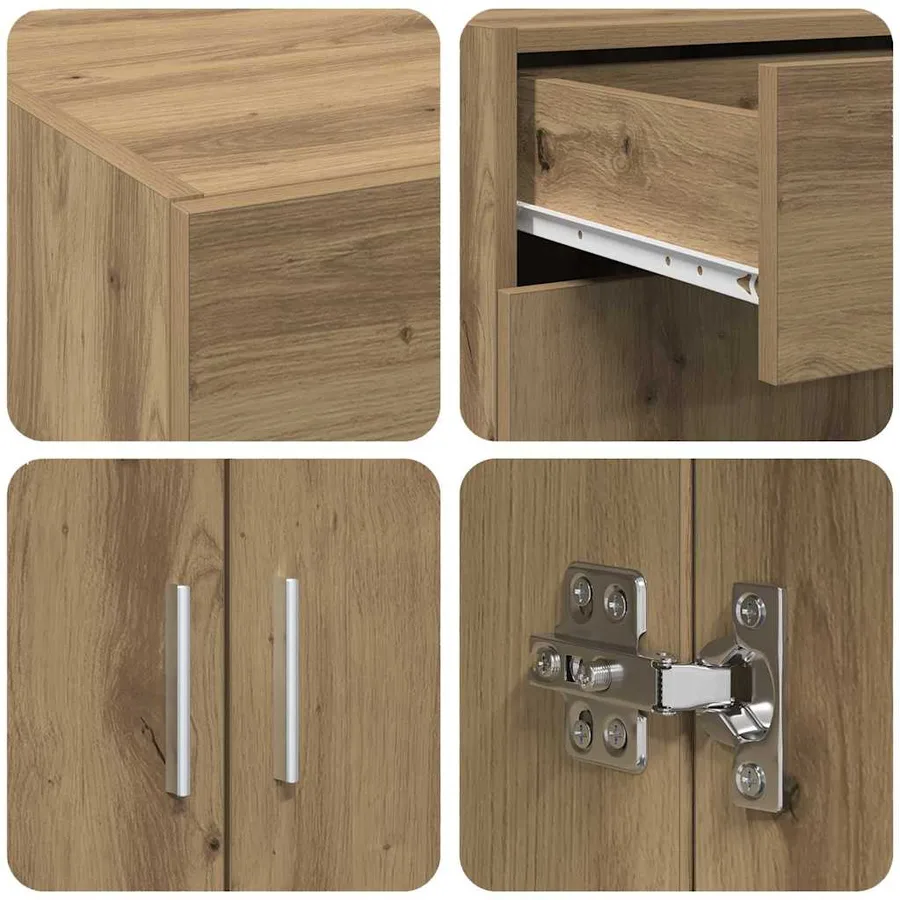 Armoire de rangement Chêne artisanal 80 x 42,5 x 93 cm - 9