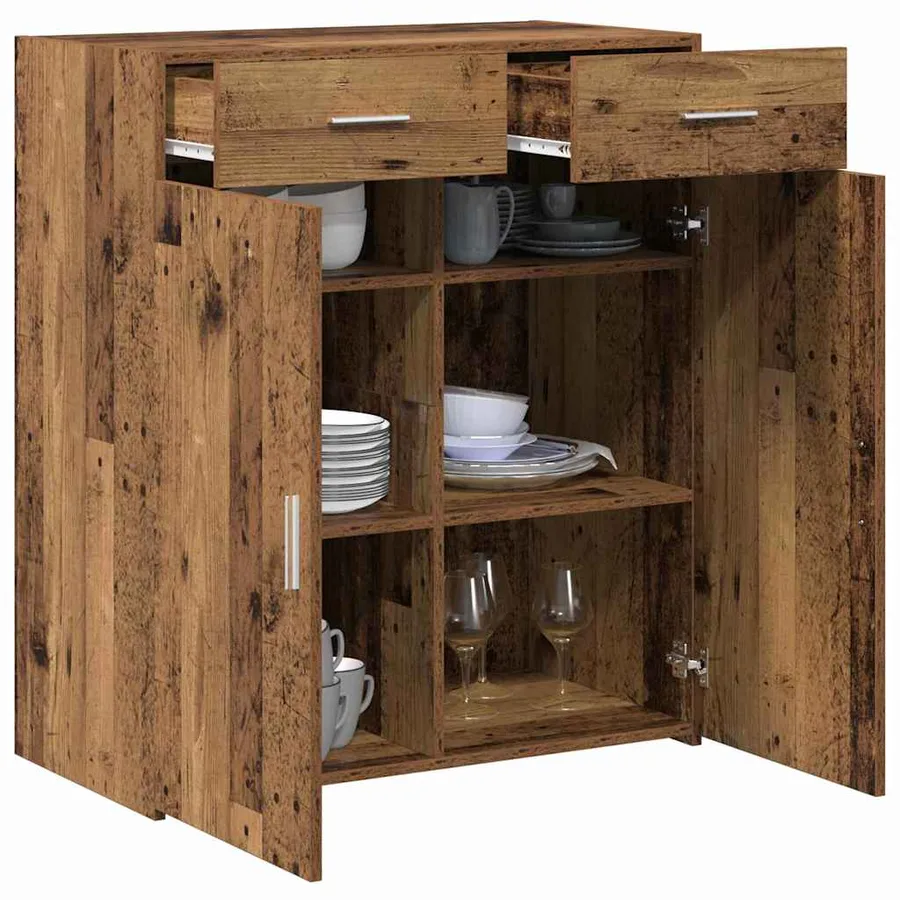 Armoire de rangement Bois ancien 80 x 42,5 x 93 cm - 3