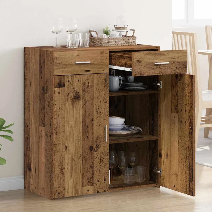 Armoire de rangement Bois ancien 80 x 42,5 x 93 cm - 4
