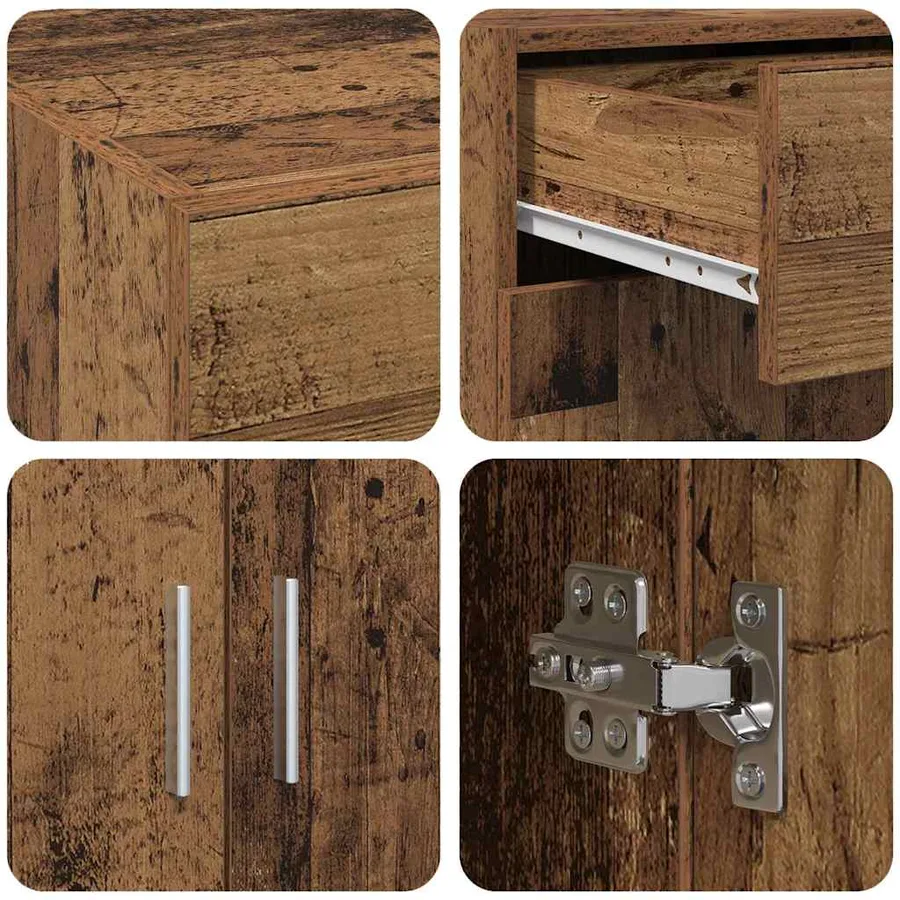 Armoire de rangement Bois ancien 80 x 42,5 x 93 cm - 7