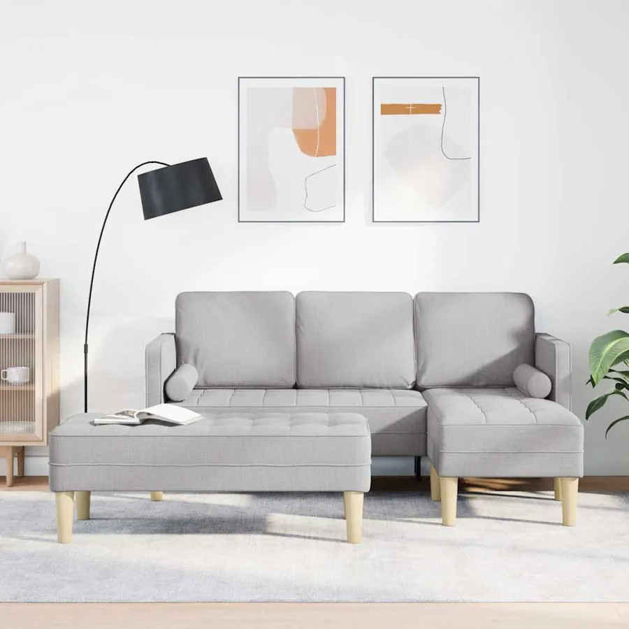 Ensemble de Canapés 2 pcs Gris nuage 173 x 131 x 67 cm