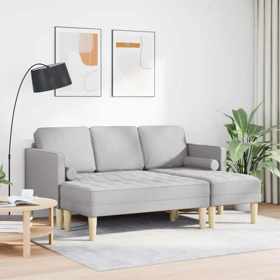 Ensemble de Canapés 2 pcs Gris nuage 173 x 131 x 67 cm - 3