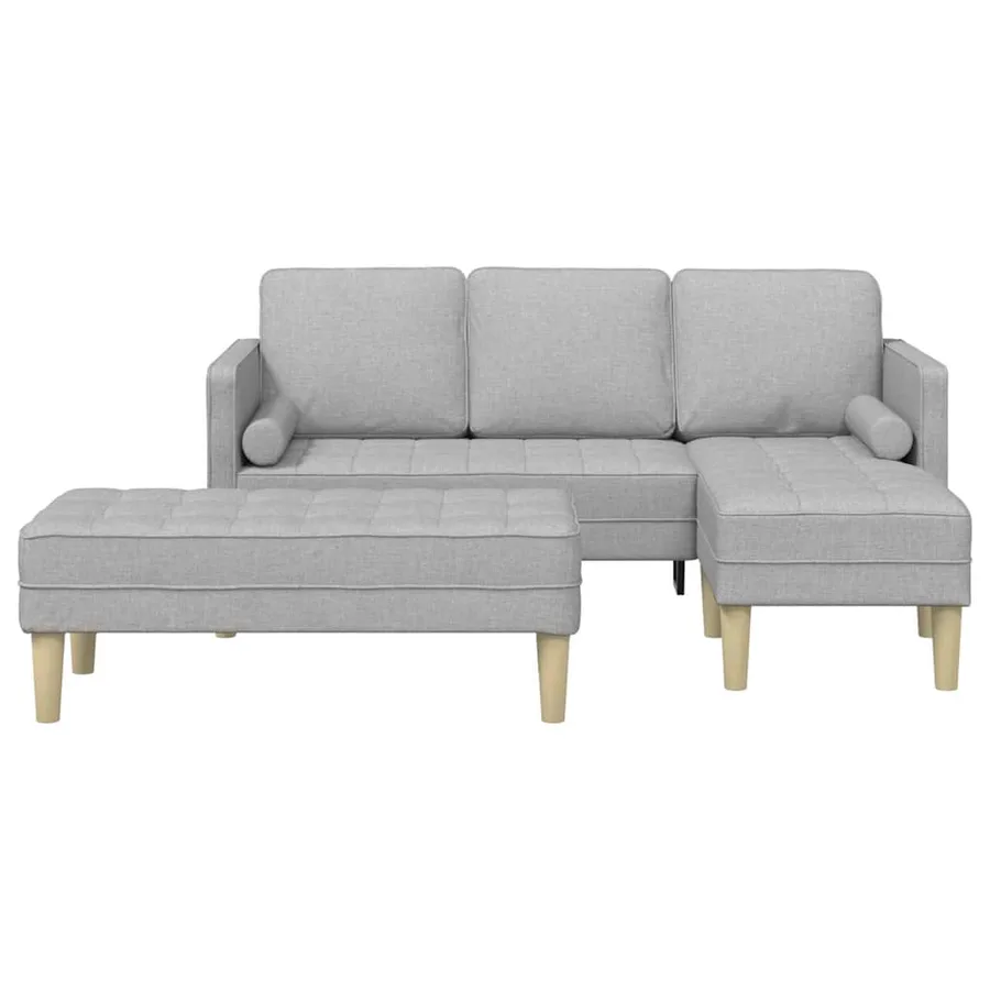 Ensemble de Canapés 2 pcs Gris nuage 173 x 131 x 67 cm - 4