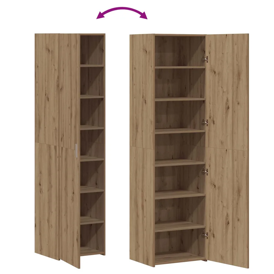 Haut Armoire Chêne artisanal 50 x 42,5 x 185 cm - 12