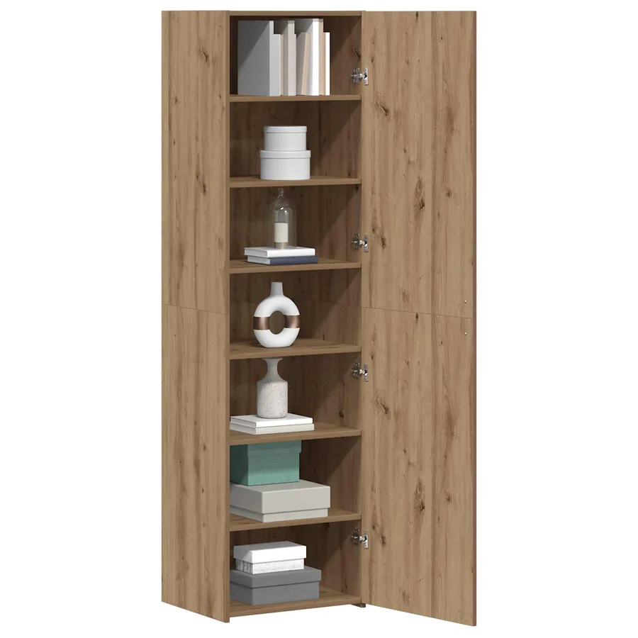Haut Armoire Chêne artisanal 50 x 42,5 x 185 cm - 3