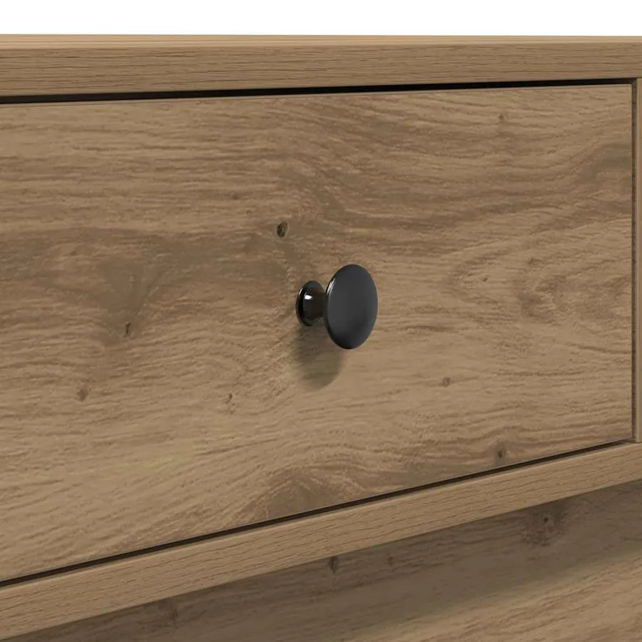Table basse Chêne artisanal 90 x 90 x 28 cm Bois d'ingénierie - 10