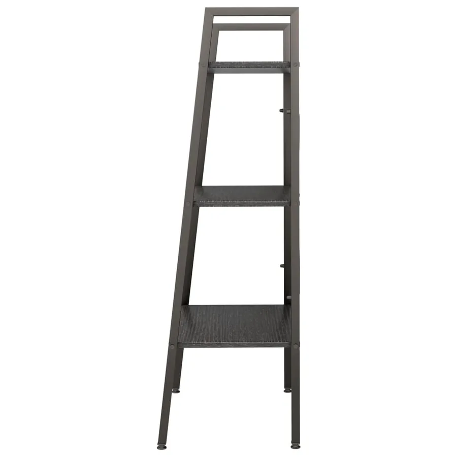 Étagère sur pied 3 niveaux Noir 56x35x108 cm - 4
