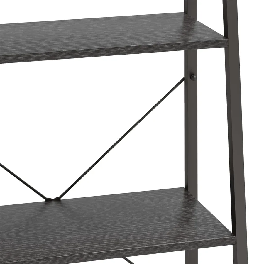 Étagère sur pied 3 niveaux Noir 56x35x108 cm - 6