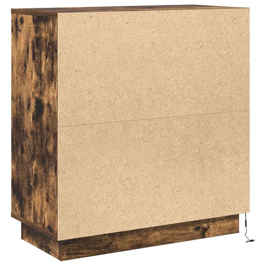 Buffet LED pour Chêne fumé 71 x 34,5 x 75 cm Bois d'ingénierie - 11
