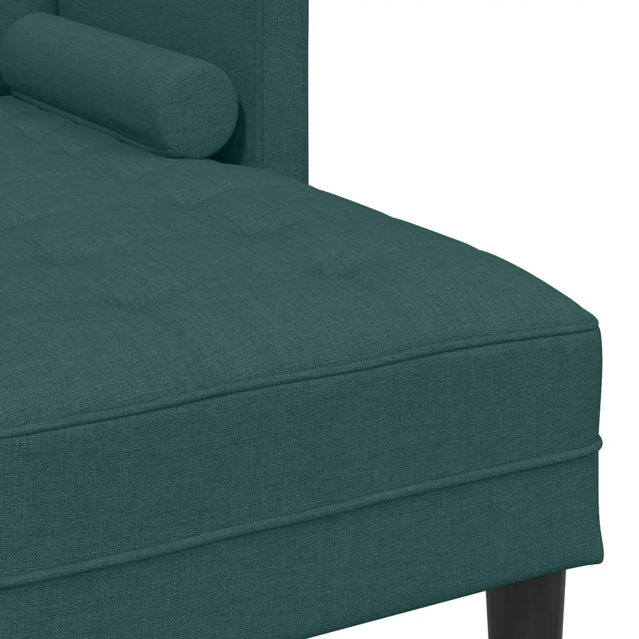 Ensemble de Canapés avec coussin 2 pcs Vert foncé Polyester - 12