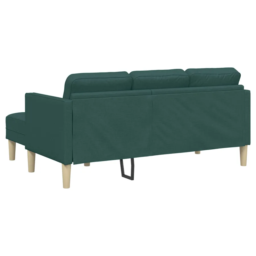 Ensemble de Canapés avec coussin 2 pcs Vert foncé Polyester - 8
