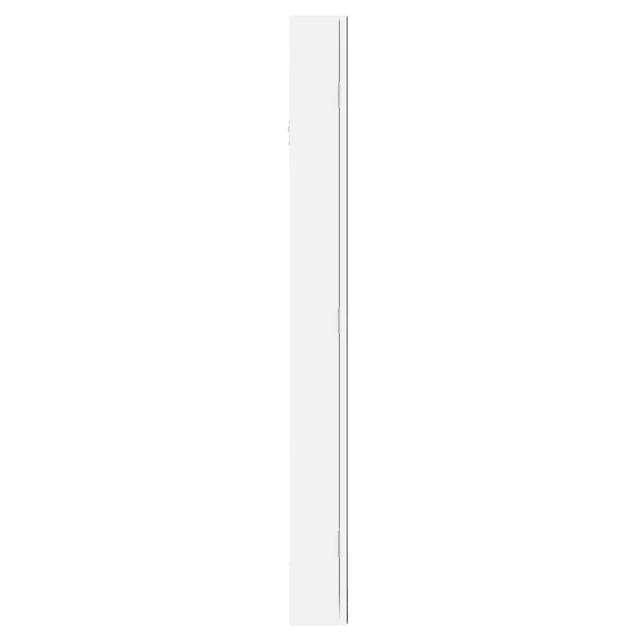 Armoire à bijoux avec miroir et éclairage LED mural blanc - 5
