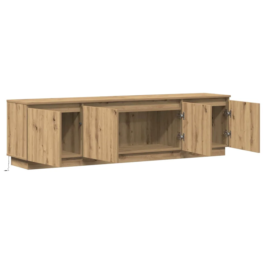 Meuble TV 180 x 38 x 49 cm Chêne artisanal Bois d'ingénierie - 6