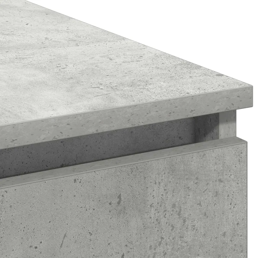 Meuble TV Gris béton 180 x 38 x 49 cm Bois d'ingénierie - 10