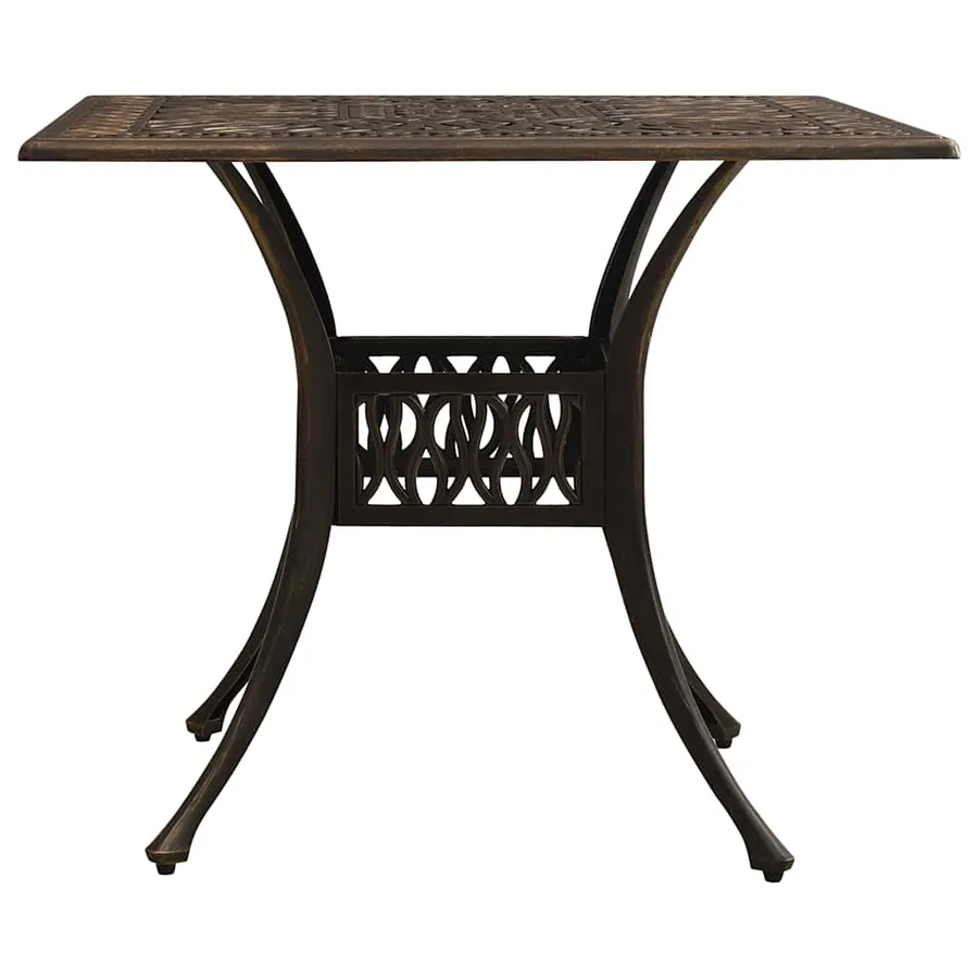 Ensemble de bistro 5 pcs Aluminium coulé Bronze - 11