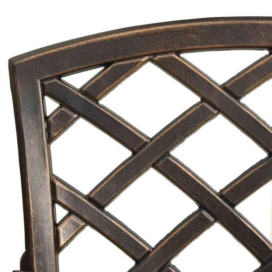 Ensemble de bistro 5 pcs Aluminium coulé Bronze - 9