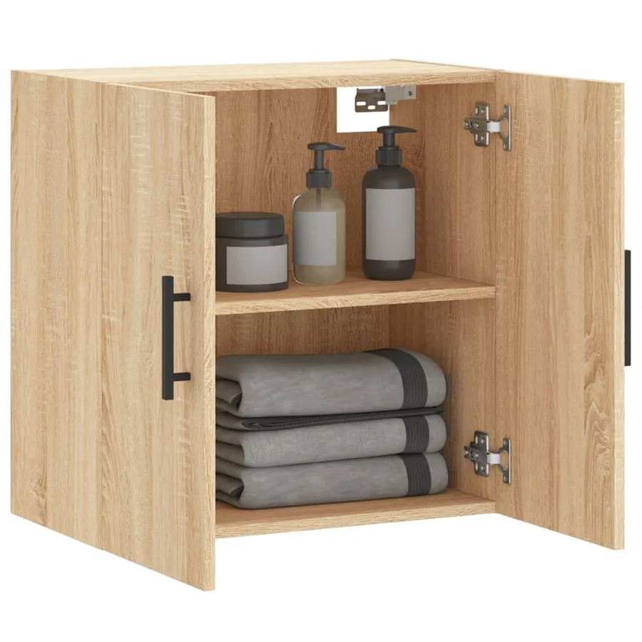 Armoire murale chêne sonoma 60x31x60 cm bois d'ingénierie - 4