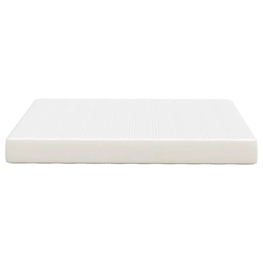 Matelas de Lit avec matelas Crème 160 x 200 cm tissu - 5