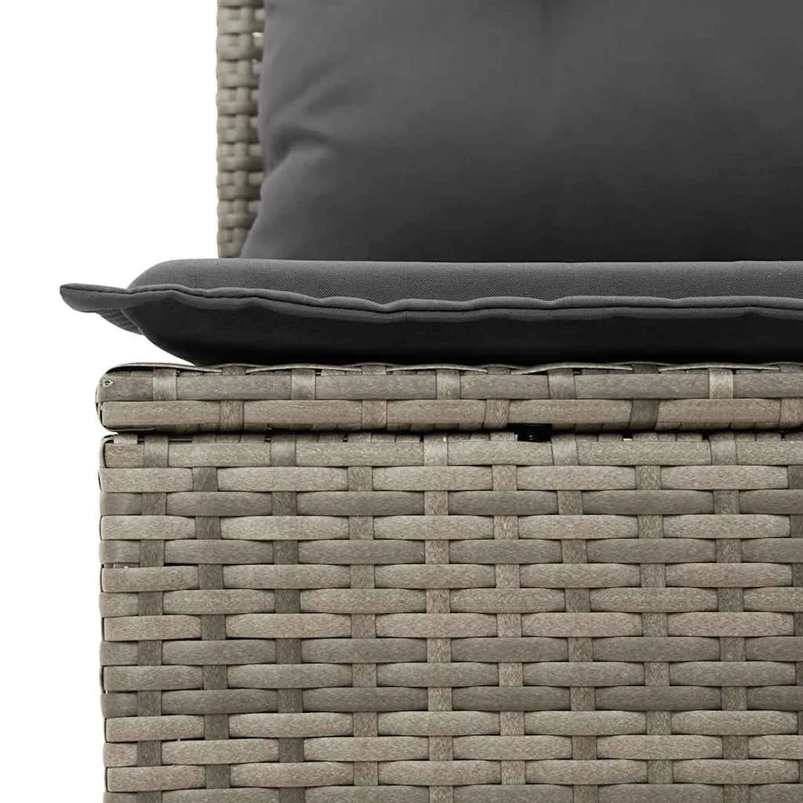 Ensemble de canapé de jardin avec coussin 13 pcs Gris - 7