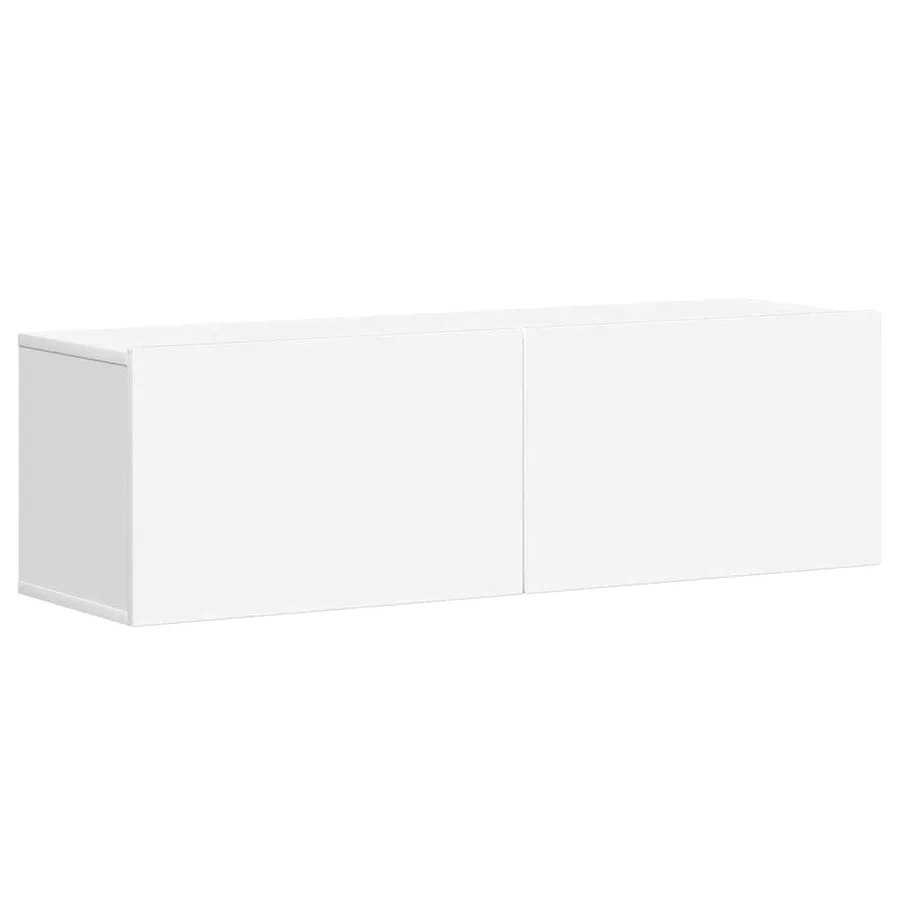 Ensemble de meubles TV 3 pcs Blanc Bois d'ingénierie - 4