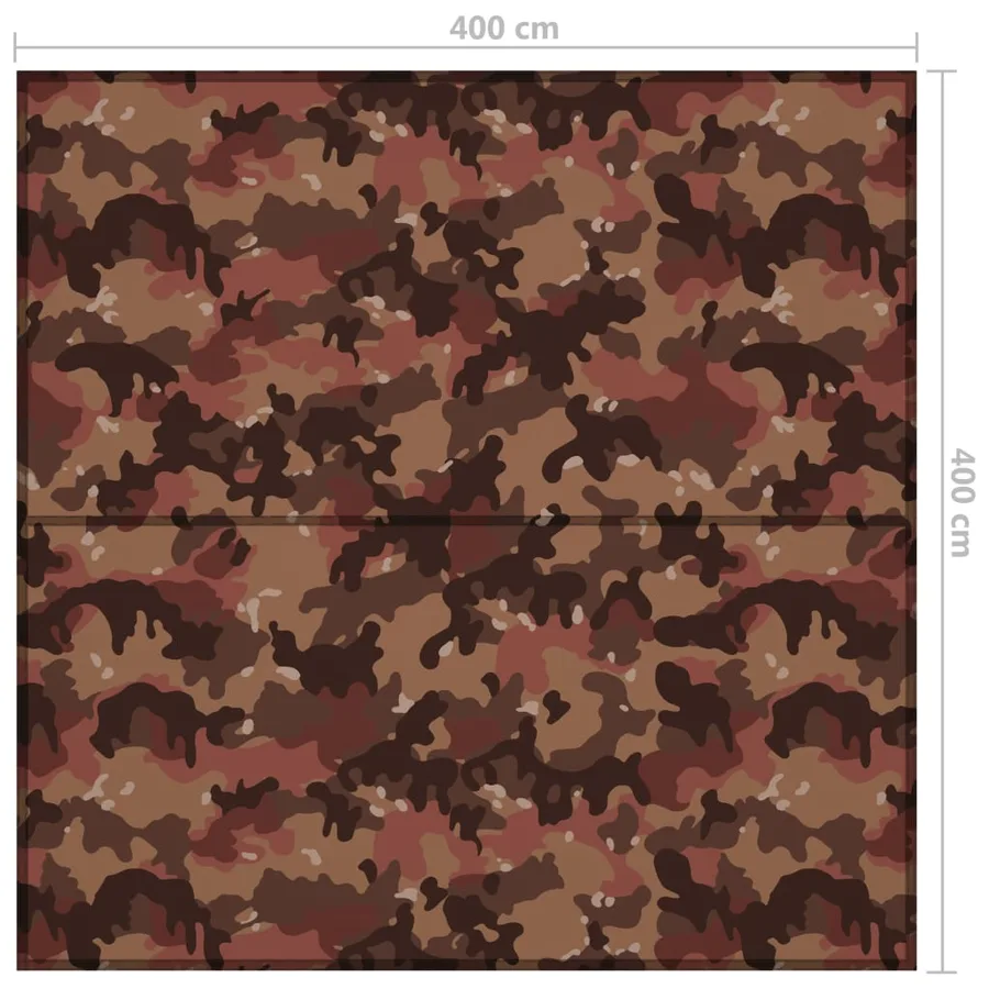 Bâche d'extérieur 4x4 m Camouflage - 7