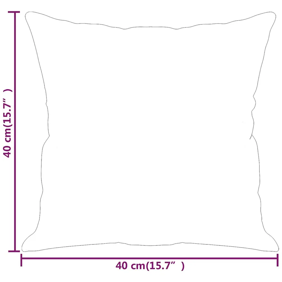 Coussins décoratifs lot de 2 Vert foncé 40x40 cm Velours - 7