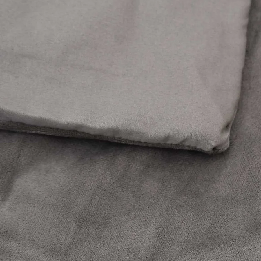 Couverture lestée avec housse Gris 200x200 cm 13 kg Tissu - 4