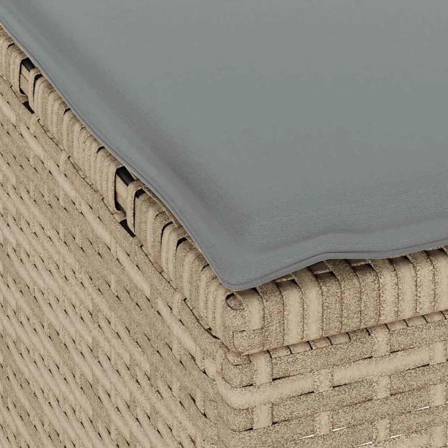 Ensemble de salle à manger pour jardin Beige polyrotin - 8